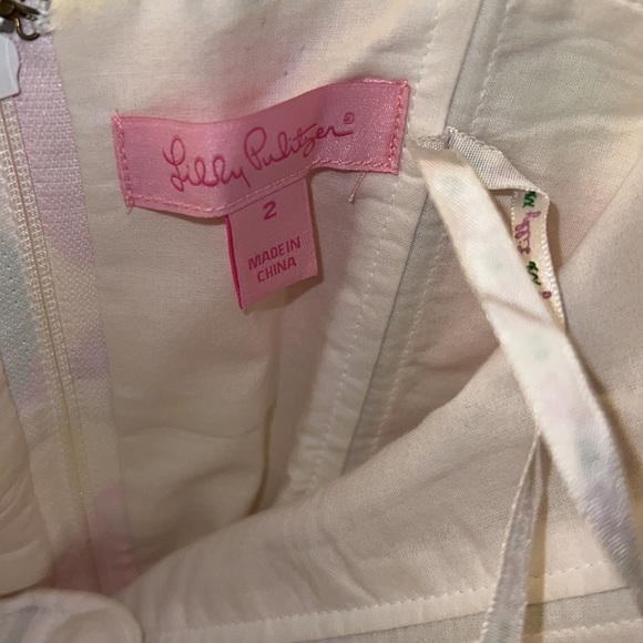 Lilly Pulitzer Size 2 Strapless Betsey Floral Punch Mini Dress EUC Like New - Picture 6 of 7